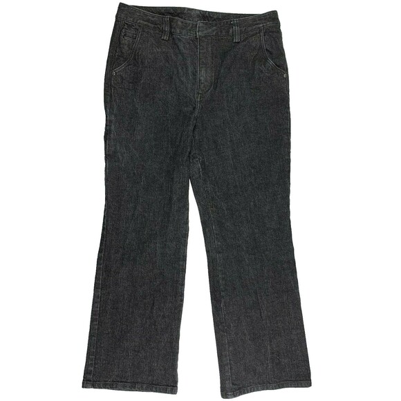 Duluth Trading Co. Jeans Womens Sz 10x29  Black Faded Denim Pants Style 21201 - Picture 1 of 8